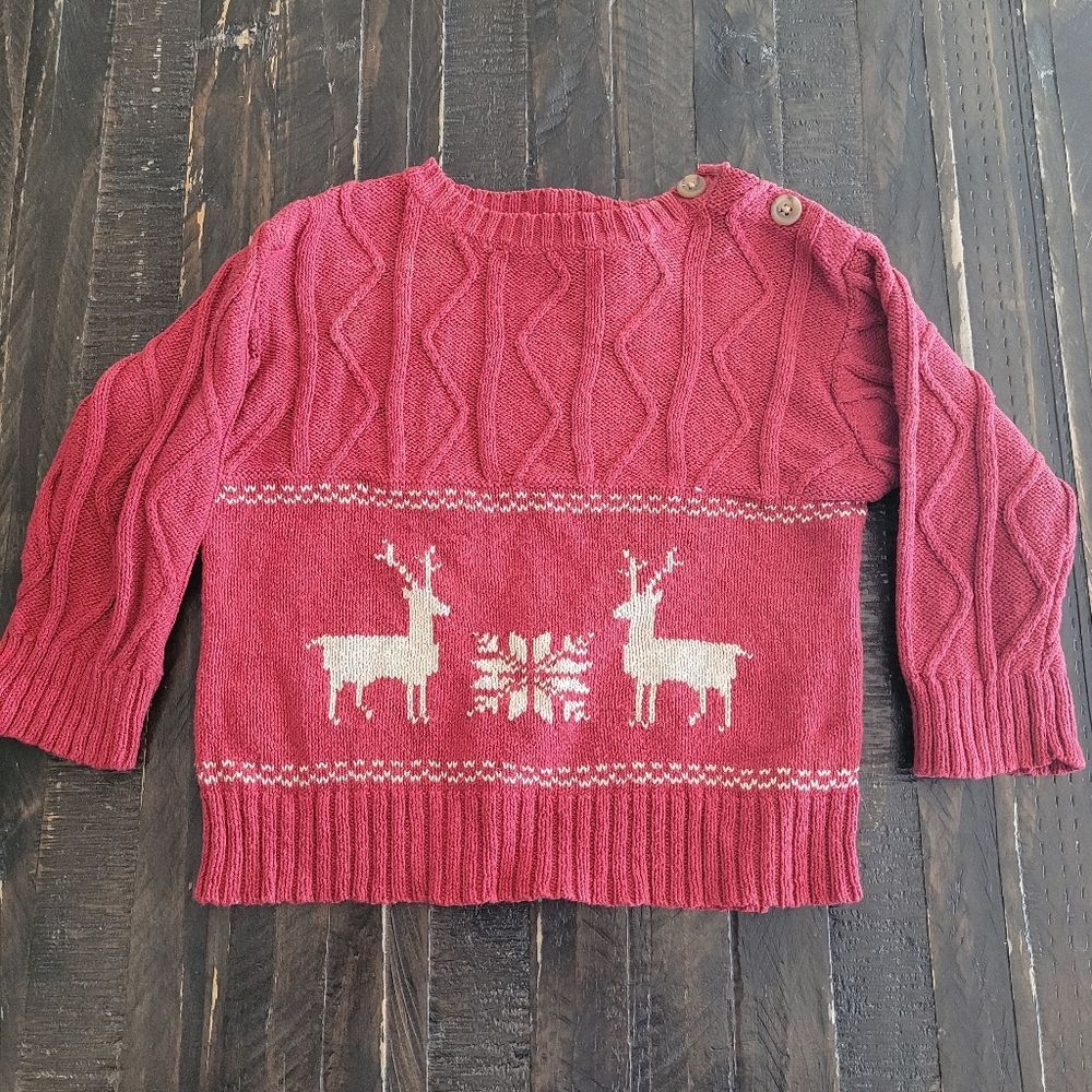 Ralph Lauren Preppy Cotton Knit Sweater Size 12-24M